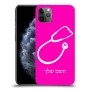 רופא סטטוסקופ כיסוי מגן קשיח בעיצוב אישי עם השם שלך ל Apple iPhone 11 Pro Max יחידה אחת סקרין מובייל