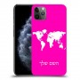 מפת העולם כיסוי מגן קשיח בעיצוב אישי עם השם שלך ל Apple iPhone 11 Pro Max יחידה אחת סקרין מובייל