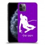 סקִי כיסוי מגן קשיח בעיצוב אישי עם השם שלך ל Apple iPhone 11 Pro Max יחידה אחת סקרין מובייל