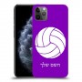 כדורעף - כדור כיסוי מגן קשיח בעיצוב אישי עם השם שלך ל Apple iPhone 11 Pro Max יחידה אחת סקרין מובייל