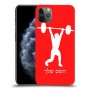 הרמת משקולות כיסוי מגן קשיח בעיצוב אישי עם השם שלך ל Apple iPhone 11 Pro Max יחידה אחת סקרין מובייל