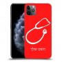 רופא סטטוסקופ כיסוי מגן קשיח בעיצוב אישי עם השם שלך ל Apple iPhone 11 Pro Max יחידה אחת סקרין מובייל