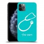 רופא סטטוסקופ כיסוי מגן קשיח בעיצוב אישי עם השם שלך ל Apple iPhone 11 Pro Max יחידה אחת סקרין מובייל