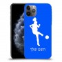 כדורגל - אישה כיסוי מגן קשיח בעיצוב אישי עם השם שלך ל Apple iPhone 11 Pro יחידה אחת סקרין מובייל