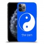 סמל יינג יאנג - סין כיסוי מגן קשיח בעיצוב אישי עם השם שלך ל Apple iPhone 11 Pro יחידה אחת סקרין מובייל