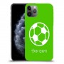 כדורגל - כדור כיסוי מגן קשיח בעיצוב אישי עם השם שלך ל Apple iPhone 11 Pro יחידה אחת סקרין מובייל