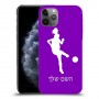 כדורגל - אישה כיסוי מגן קשיח בעיצוב אישי עם השם שלך ל Apple iPhone 11 Pro יחידה אחת סקרין מובייל