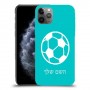 כדורגל - כדור כיסוי מגן קשיח בעיצוב אישי עם השם שלך ל Apple iPhone 11 Pro יחידה אחת סקרין מובייל
