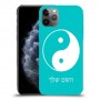 סמל יינג יאנג - סין כיסוי מגן קשיח בעיצוב אישי עם השם שלך ל Apple iPhone 11 Pro יחידה אחת סקרין מובייל