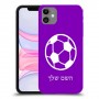 כדורגל - כדור כיסוי מגן קשיח בעיצוב אישי עם השם שלך ל Apple iPhone 11 יחידה אחת סקרין מובייל