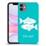 דגים כיסוי מגן קשיח בעיצוב אישי עם השם שלך ל Apple iPhone 11 יחידה אחת סקרין מובייל