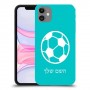 כדורגל - כדור כיסוי מגן קשיח בעיצוב אישי עם השם שלך ל Apple iPhone 11 יחידה אחת סקרין מובייל