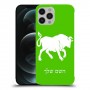 שור כיסוי מגן קשיח בעיצוב אישי עם השם שלך ל Apple iPhone 12 Pro Max יחידה אחת סקרין מובייל
