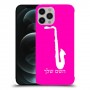 סקספון כיסוי מגן קשיח בעיצוב אישי עם השם שלך ל Apple iPhone 12 Pro Max יחידה אחת סקרין מובייל