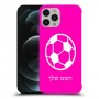 כדורגל - כדור כיסוי מגן קשיח בעיצוב אישי עם השם שלך ל Apple iPhone 12 Pro Max יחידה אחת סקרין מובייל