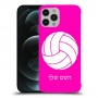 כדורעף - כדור כיסוי מגן קשיח בעיצוב אישי עם השם שלך ל Apple iPhone 12 Pro Max יחידה אחת סקרין מובייל