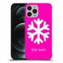 שלג כיסוי מגן קשיח בעיצוב אישי עם השם שלך ל Apple iPhone 12 Pro Max יחידה אחת סקרין מובייל