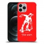 ילד סקייטבורד כיסוי מגן קשיח בעיצוב אישי עם השם שלך ל Apple iPhone 12 Pro Max יחידה אחת סקרין מובייל