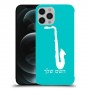 סקספון כיסוי מגן קשיח בעיצוב אישי עם השם שלך ל Apple iPhone 12 Pro Max יחידה אחת סקרין מובייל