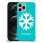 שלג כיסוי מגן קשיח בעיצוב אישי עם השם שלך ל Apple iPhone 12 Pro Max יחידה אחת סקרין מובייל