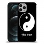 סמל יינג יאנג - סין כיסוי מגן קשיח בעיצוב אישי עם השם שלך ל Apple iPhone 12 Pro יחידה אחת סקרין מובייל
