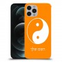 סמל יינג יאנג - סין כיסוי מגן קשיח בעיצוב אישי עם השם שלך ל Apple iPhone 12 Pro יחידה אחת סקרין מובייל