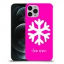 שלג כיסוי מגן קשיח בעיצוב אישי עם השם שלך ל Apple iPhone 12 Pro יחידה אחת סקרין מובייל