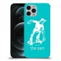 ילד סקייטבורד כיסוי מגן קשיח בעיצוב אישי עם השם שלך ל Apple iPhone 12 Pro יחידה אחת סקרין מובייל