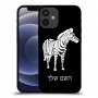 זברה כיסוי מגן קשיח בעיצוב אישי עם השם שלך ל Apple iPhone 12 mini יחידה אחת סקרין מובייל