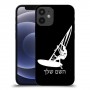גלישת מפרש כיסוי מגן קשיח בעיצוב אישי עם השם שלך ל Apple iPhone 12 mini יחידה אחת סקרין מובייל