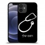 רופא סטטוסקופ כיסוי מגן קשיח בעיצוב אישי עם השם שלך ל Apple iPhone 12 mini יחידה אחת סקרין מובייל