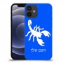 עקרב כיסוי מגן קשיח בעיצוב אישי עם השם שלך ל Apple iPhone 12 mini יחידה אחת סקרין מובייל