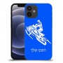 אופנוע שלג כיסוי מגן קשיח בעיצוב אישי עם השם שלך ל Apple iPhone 12 mini יחידה אחת סקרין מובייל