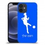 כדורגל - אישה כיסוי מגן קשיח בעיצוב אישי עם השם שלך ל Apple iPhone 12 mini יחידה אחת סקרין מובייל