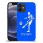 שחקן כדורגל כיסוי מגן קשיח בעיצוב אישי עם השם שלך ל Apple iPhone 12 mini יחידה אחת סקרין מובייל
