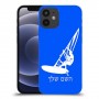 גלישת מפרש כיסוי מגן קשיח בעיצוב אישי עם השם שלך ל Apple iPhone 12 mini יחידה אחת סקרין מובייל