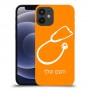 רופא סטטוסקופ כיסוי מגן קשיח בעיצוב אישי עם השם שלך ל Apple iPhone 12 mini יחידה אחת סקרין מובייל