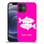 דגים כיסוי מגן קשיח בעיצוב אישי עם השם שלך ל Apple iPhone 12 mini יחידה אחת סקרין מובייל