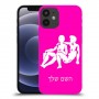 תאומים כיסוי מגן קשיח בעיצוב אישי עם השם שלך ל Apple iPhone 12 mini יחידה אחת סקרין מובייל