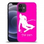 סקִי כיסוי מגן קשיח בעיצוב אישי עם השם שלך ל Apple iPhone 12 mini יחידה אחת סקרין מובייל