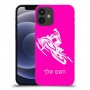 אופנוע שלג כיסוי מגן קשיח בעיצוב אישי עם השם שלך ל Apple iPhone 12 mini יחידה אחת סקרין מובייל