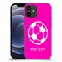 כדורגל - כדור כיסוי מגן קשיח בעיצוב אישי עם השם שלך ל Apple iPhone 12 mini יחידה אחת סקרין מובייל