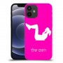 אימון ספורט - אישה כיסוי מגן קשיח בעיצוב אישי עם השם שלך ל Apple iPhone 12 mini יחידה אחת סקרין מובייל