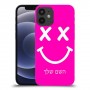 סמיילי כיסוי מגן קשיח בעיצוב אישי עם השם שלך ל Apple iPhone 12 mini יחידה אחת סקרין מובייל