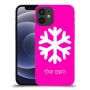 שלג כיסוי מגן קשיח בעיצוב אישי עם השם שלך ל Apple iPhone 12 mini יחידה אחת סקרין מובייל