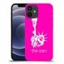 פסל החירות כיסוי מגן קשיח בעיצוב אישי עם השם שלך ל Apple iPhone 12 mini יחידה אחת סקרין מובייל