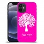 עץ כיסוי מגן קשיח בעיצוב אישי עם השם שלך ל Apple iPhone 12 mini יחידה אחת סקרין מובייל