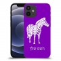 זברה כיסוי מגן קשיח בעיצוב אישי עם השם שלך ל Apple iPhone 12 mini יחידה אחת סקרין מובייל