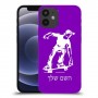 ילד סקייטבורד כיסוי מגן קשיח בעיצוב אישי עם השם שלך ל Apple iPhone 12 mini יחידה אחת סקרין מובייל