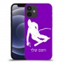 סקִי כיסוי מגן קשיח בעיצוב אישי עם השם שלך ל Apple iPhone 12 mini יחידה אחת סקרין מובייל